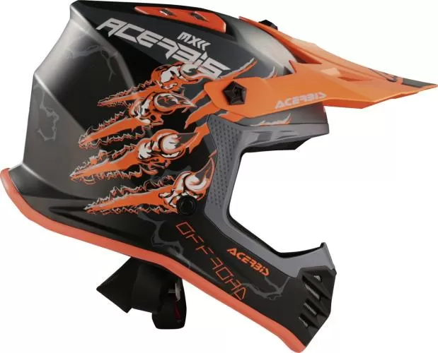 Acerbis Motocrosshelm PROFILE Junior - schwarz-orange