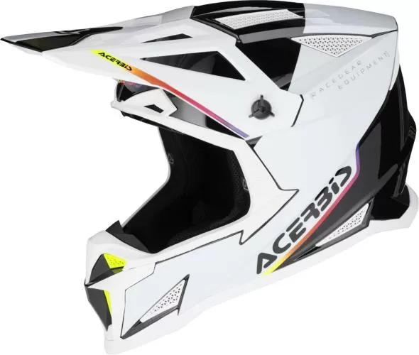 Acerbis Motocrosshelm T711 - weiss-schwarz