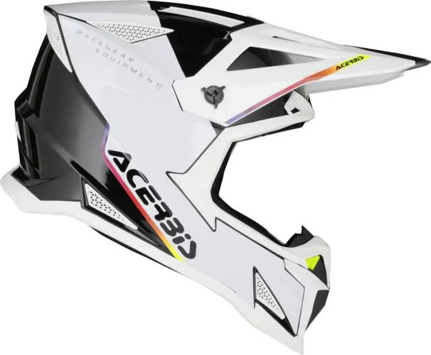 Acerbis Motocrosshelm T711 - weiss-schwarz