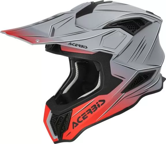 Acerbis Motocrosshelm AIRSTRIKE-X - grau-rot