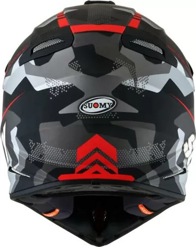 Suomy Off-road helmet X-Wing Camouflager - matt black-red