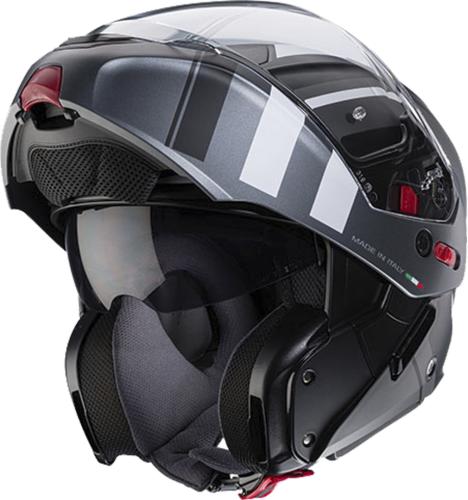Caberg Klapphelm Horus X Road - matt schwarz-anthrazit-weiss