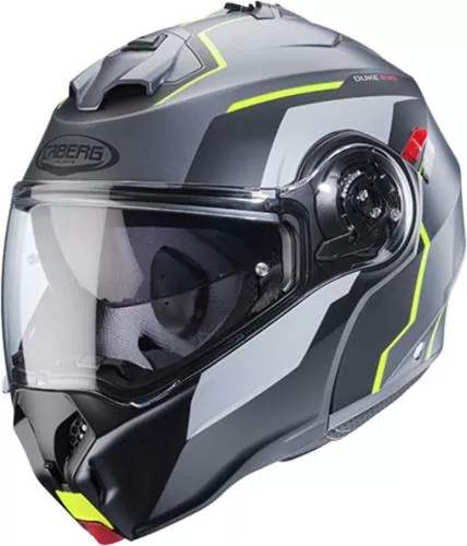 Caberg Flip-up helmet Duke Evo Move - anthracite-black-yellow fluo