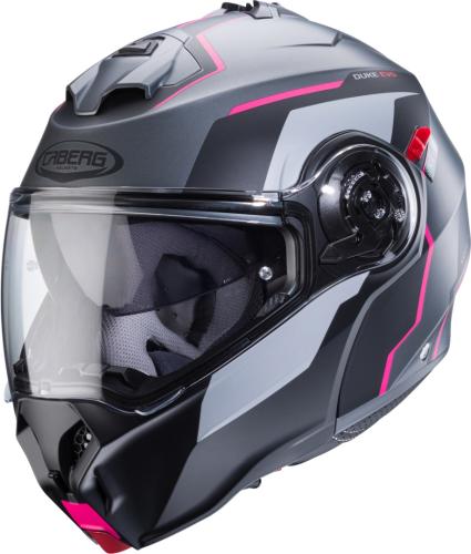 Caberg Klapphelm Duke Evo Move - matt grau schwarz fuchsia
