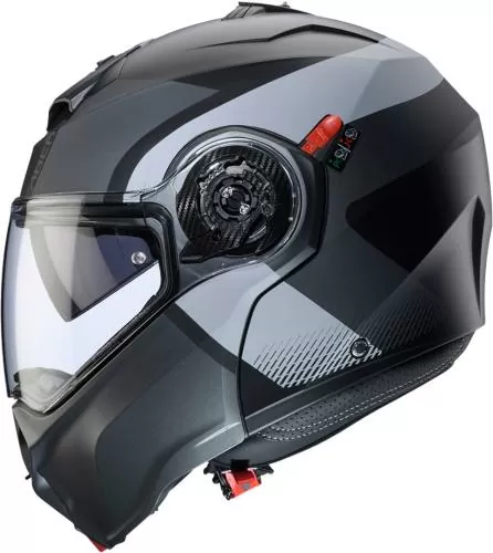 Caberg Flip-Up Helmet Duke Evo Indy - matt black-grey