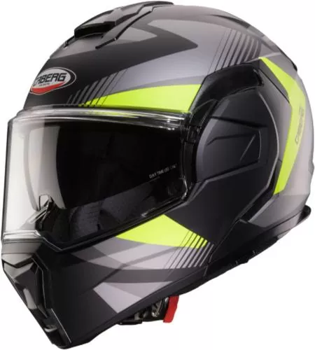 Caberg Flip-Up Helmet Trip Lunar - matt grey yellow