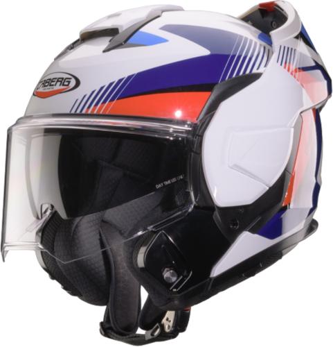Caberg Klapphelm Trip Lunar - weiss-blau-rot
