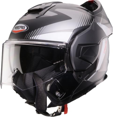 Caberg Klapphelm Trip Lunar - matt grau weiss