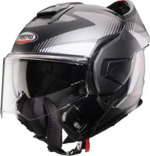 Caberg Flip-Up Helmet Trip Lunar - matt grey white