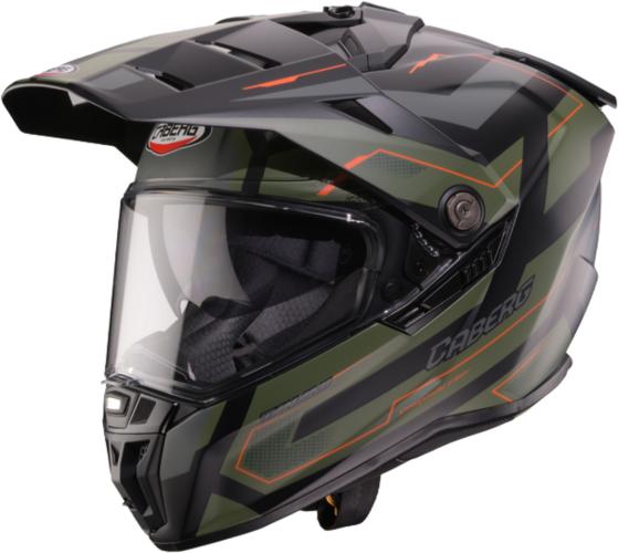 Caberg Endurohelm Tanami Ranger - matt schwarz grün orange