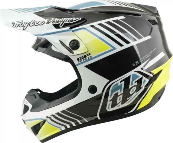 Troy Lee Designs Youth GP PRO Helmet - Segment gray-blue-yellow
