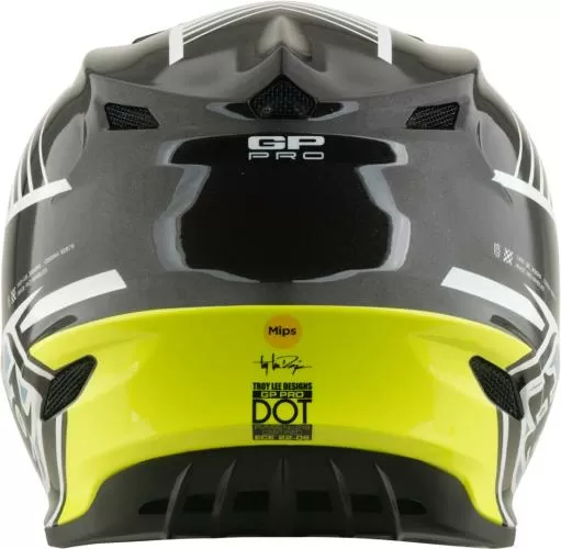 Troy Lee Designs Youth GP PRO Helmet - Segment gray-blue-yellow