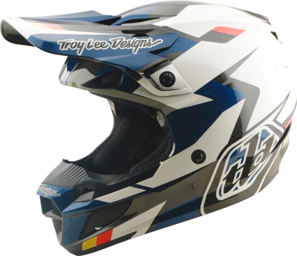 Troy Lee Designs SE5 Polycarbonate Helmet - Roamer white-blue-black