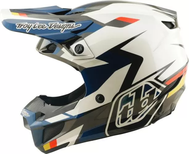 Troy Lee Designs SE5 Polycarbonate Helmet - Roamer white-blue-black