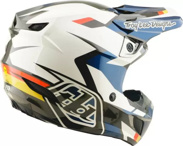 Troy Lee Designs SE5 Polycarbonate Helmet - Roamer white-blue-black