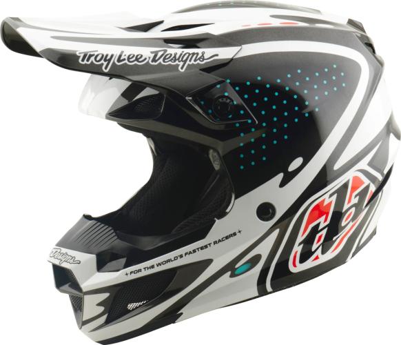 Troy Lee Designs SE5 Polycarbonate Helmet - The Line white-black-red