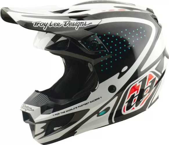 Troy Lee Designs SE5 Polycarbonate Helmet - The Line white-black-red