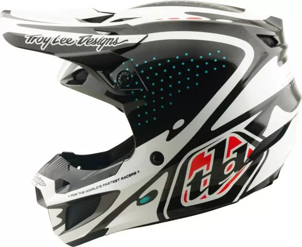Troy Lee Designs SE5 Polycarbonate Helmet - The Line white-black-red