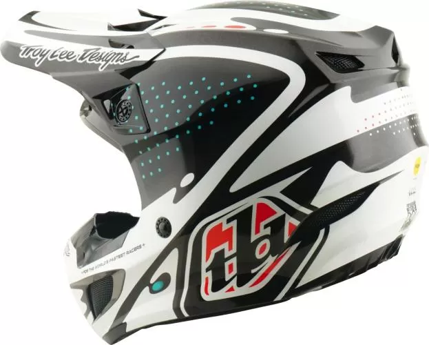 Troy Lee Designs SE5 Polycarbonate Helmet - The Line white-black-red