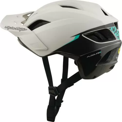 Troy Lee Designs Flowline Se Helmet W/Mips - Stacks beige-turquoise