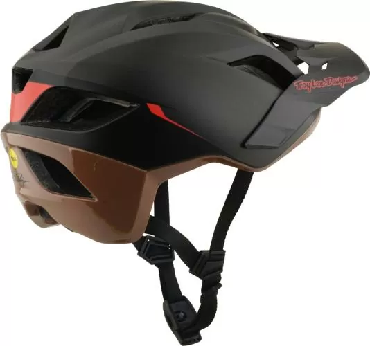 Troy Lee Designs Flowline Se Helmet W/Mips - Stacks dark gray-brown