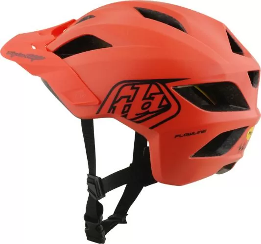 Troy Lee Designs Youth Flowline Helmet W/Mips - Point red-dark gray