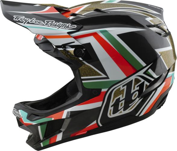 Troy Lee Designs D4 Carbon Helmet W/MIPS - Frames schwarz-gold