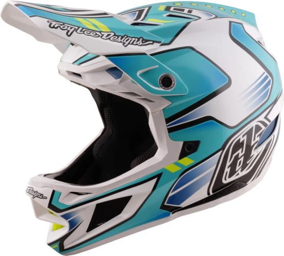 Troy Lee Designs D4 Composite Helmet W/Mips - Crest turquoise