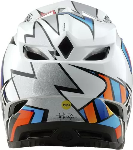 Troy Lee Designs D4 Composite Helmet W/MIPS - Frames weiss-silber