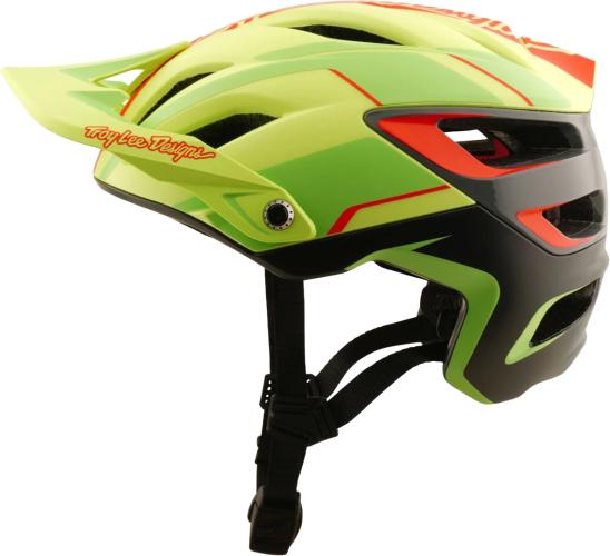 Troy Lee Designs A3 Helmet W/MIPS - Lines gelb