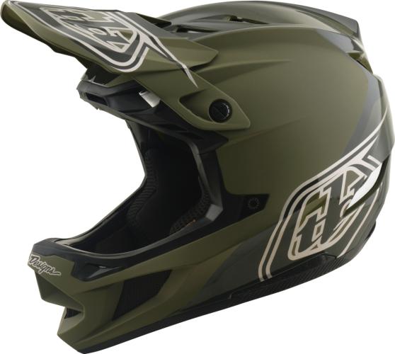 Troy Lee Designs D4 Polyacrylite Helmet W/Mips - Shadow green
