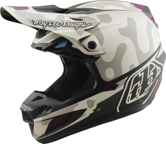 Troy Lee Designs SE5 ECE Composite Helmet - Myth beige-yellow