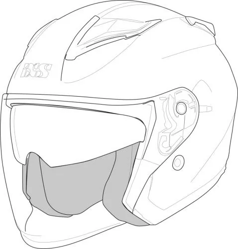 iXS Rapid 1.0 OF Wangenpolster - schwarz