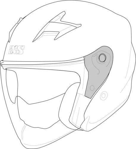 iXS Rapid 1.0 OF Helm Visiermechanik - schwarz