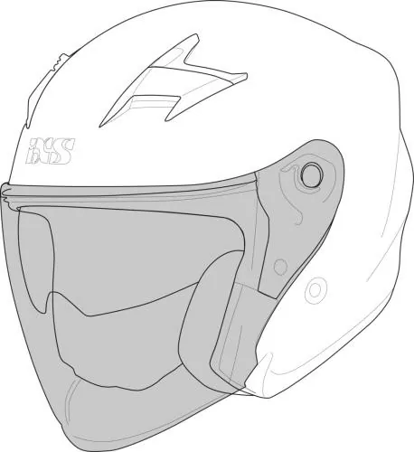 iXS Rapid 1.0 OF Helm Visier - smoke