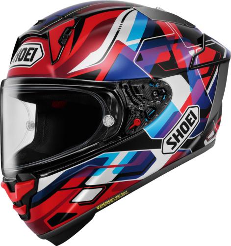 SHOEI Integralhelm X-Spirit Pro 2 XS01 TC-10 - rot-blau-weiss
