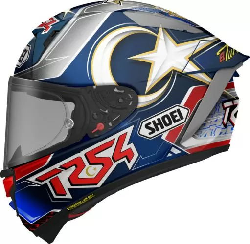 SHOEI Full-face helmet X-Spirit Pro Toprak - blue-red-white