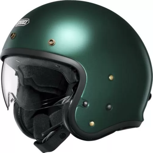 SHOEI Open Face Helmet J-O 2 Plain British - green