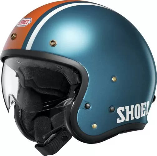 SHOEI Jethelm J-O 2 Aventure TC-2 - blau-orange-weiss