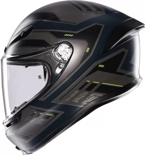 AGV Full Face Helmet K6 S Enhance - matt grey-fluo yellow