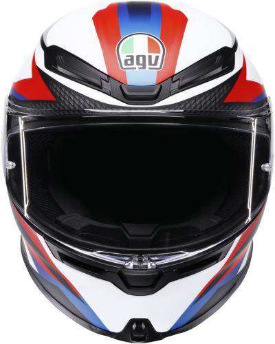 AGV Full Face Helmet K6 S Timewarp - matt black red blue