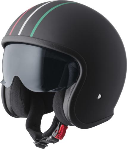 Einzelstück gms Jethelm Ride in Italy - schwarz-rot-weiss-grün italy