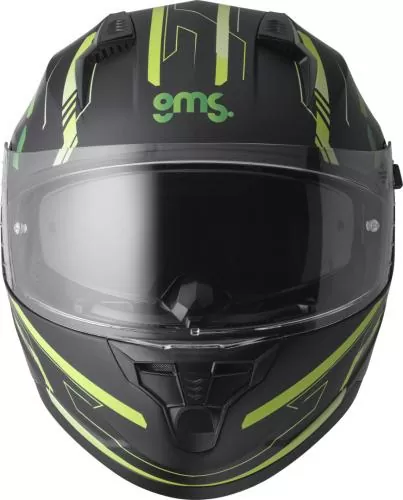 gms Hexago Graphic full-face helmet - green