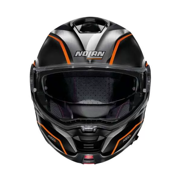 Nolan N100-5 Balteus N-Com #44 Flip-Up Helmet - black-grey-orange