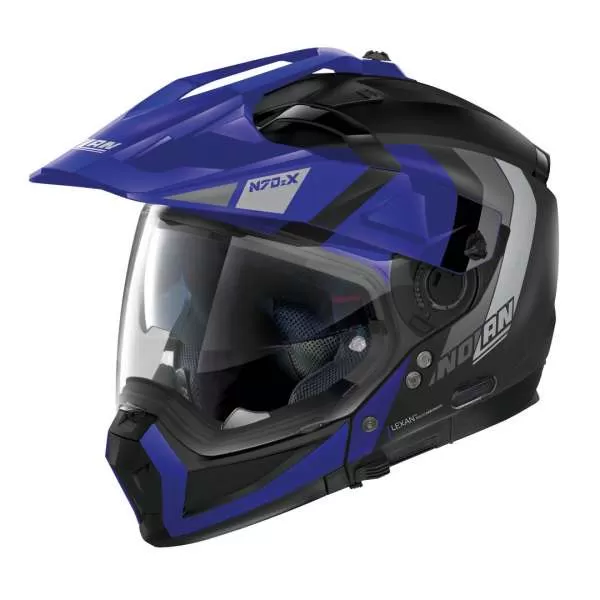 Nolan N70-2 X Decurio N-Com #32 Multifunctional Helmet - black matt-blue