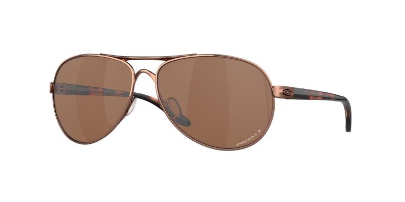 Oakley Sonnenbrille Feedback - rose gold, prizm tungsten polarized