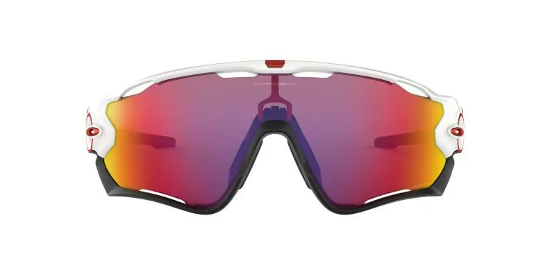 Oakley Sonnenbrille Jawbreaker - polished white, prizm road
