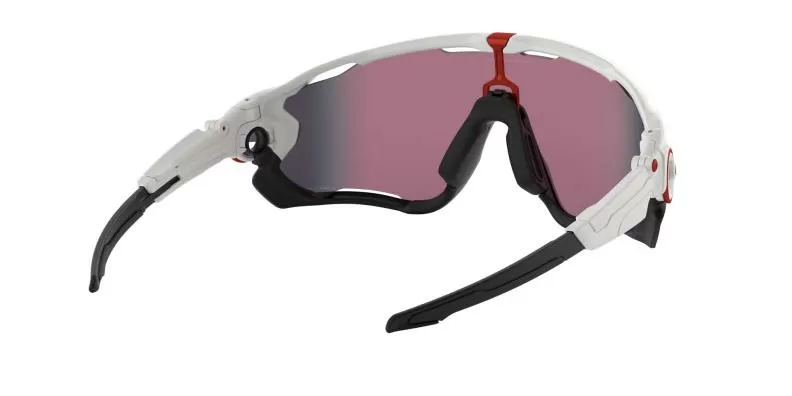 Oakley Sonnenbrille Jawbreaker - polished white, prizm road