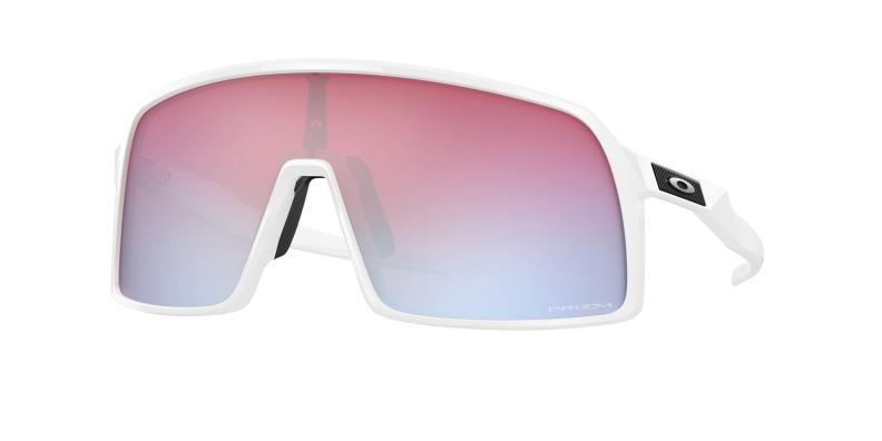Oakley Sonnenbrille Sutro - polished white, prizm snow sapphire irid