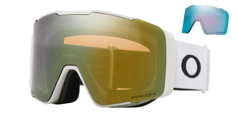 Oakley Line Miner Pro L 00 - Matte White, Prizm Sage Gold & Prizm Sapphi